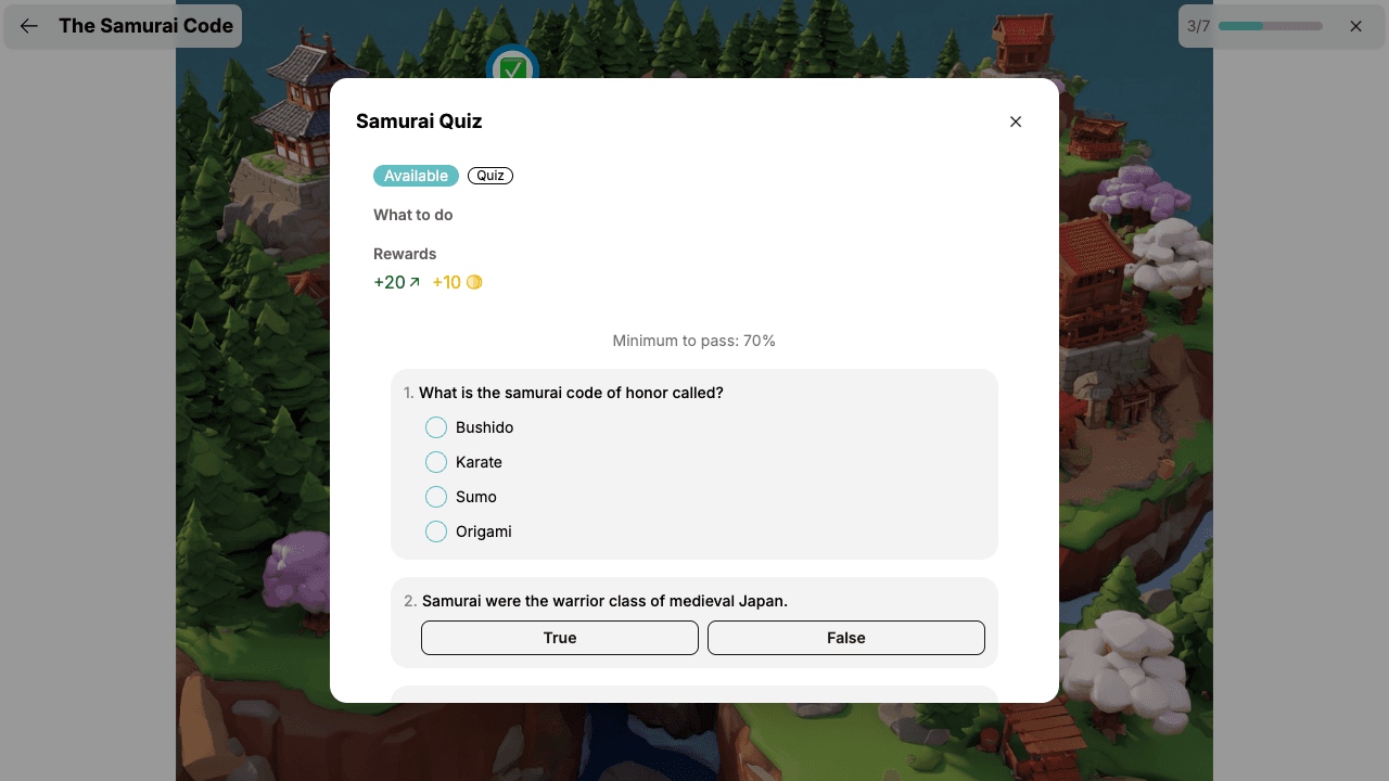 Elevens uppdragsmåldetalj