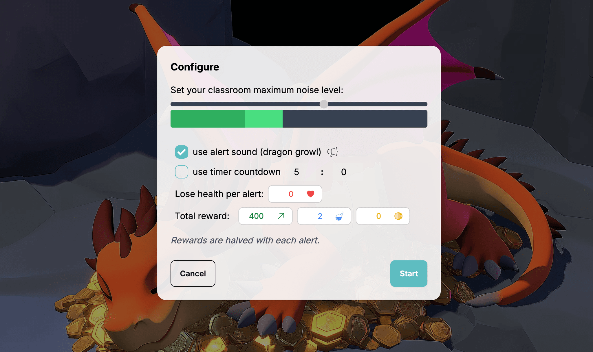 Konfiguration av Tystnadschallenge
